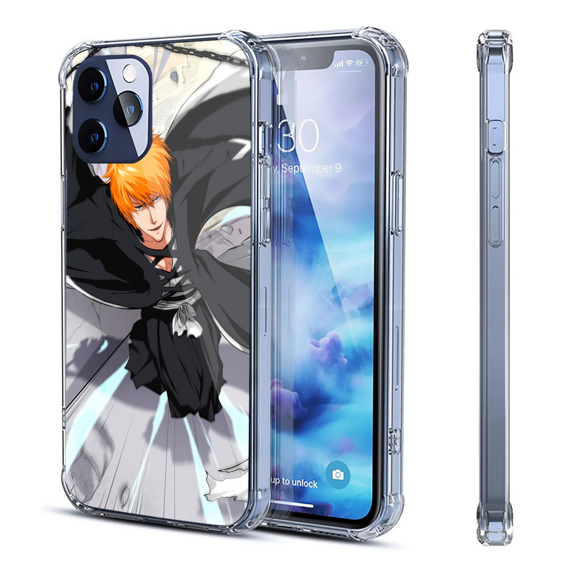 （画像用） ブリーチ BLEACH 【iPhone 12シリーズ対応】透明スマホケース（クリアソフトケース）